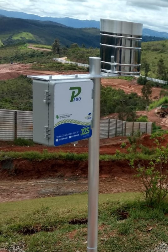 Instalação do pluviógrafo P300